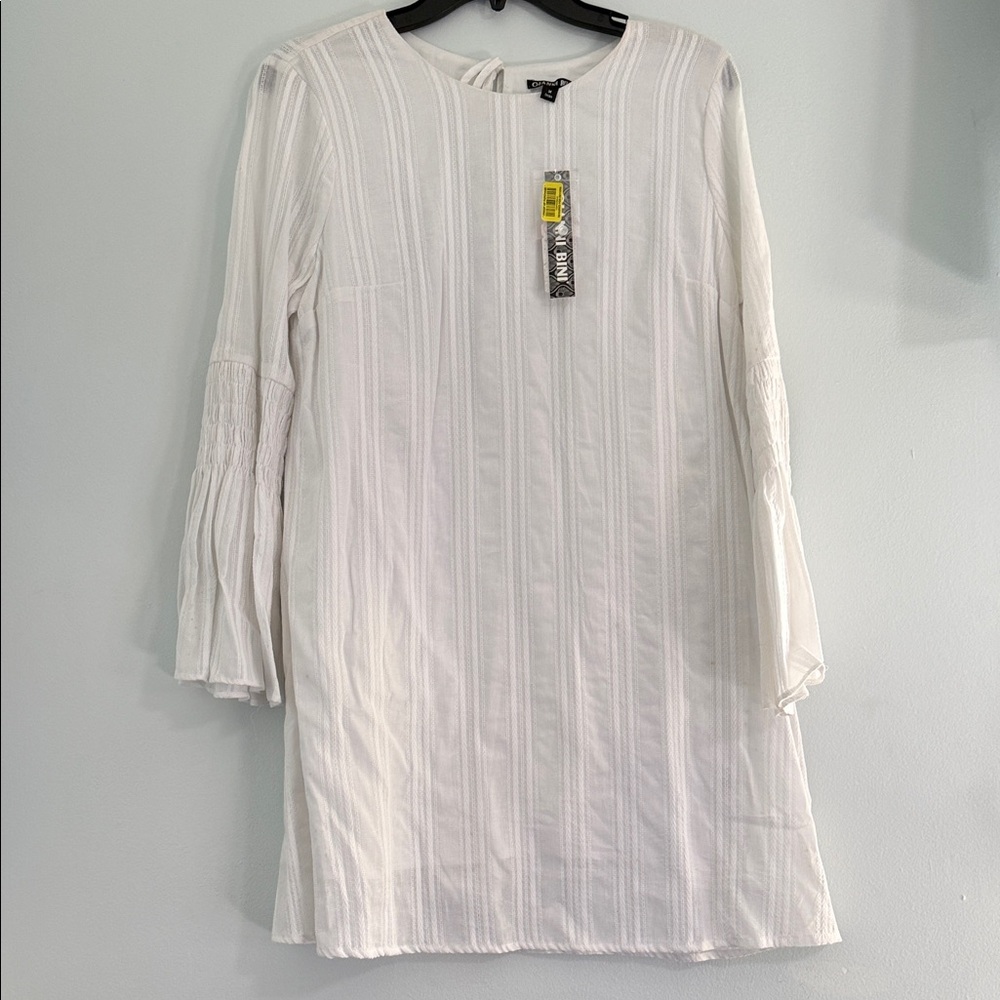 Gianni Bini White Long Sleeve Dress